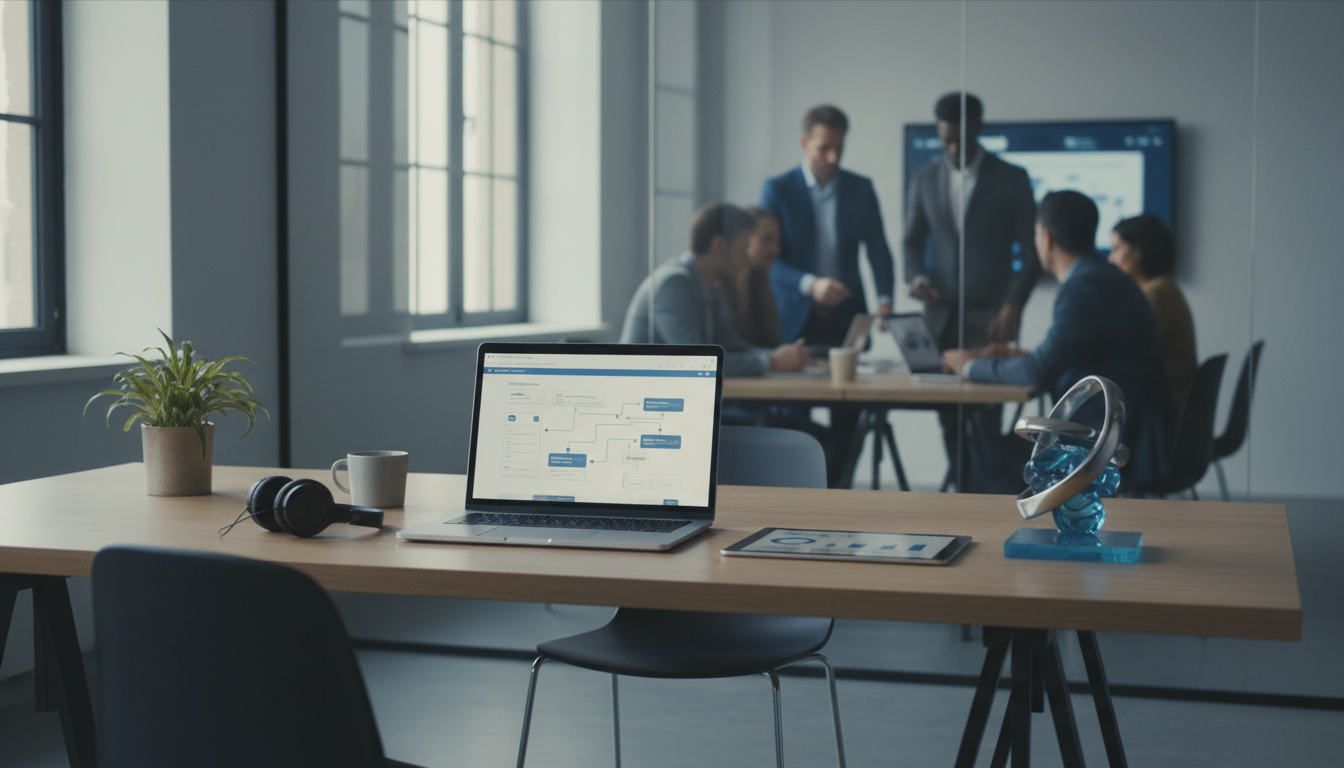 Иллюстрация к статье о ИИ для бизнеса: автоматизация без разработчиков