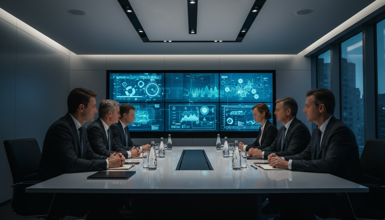 Заседание государственной комиссии по искусственному интеллекту — руководители за круглым столом