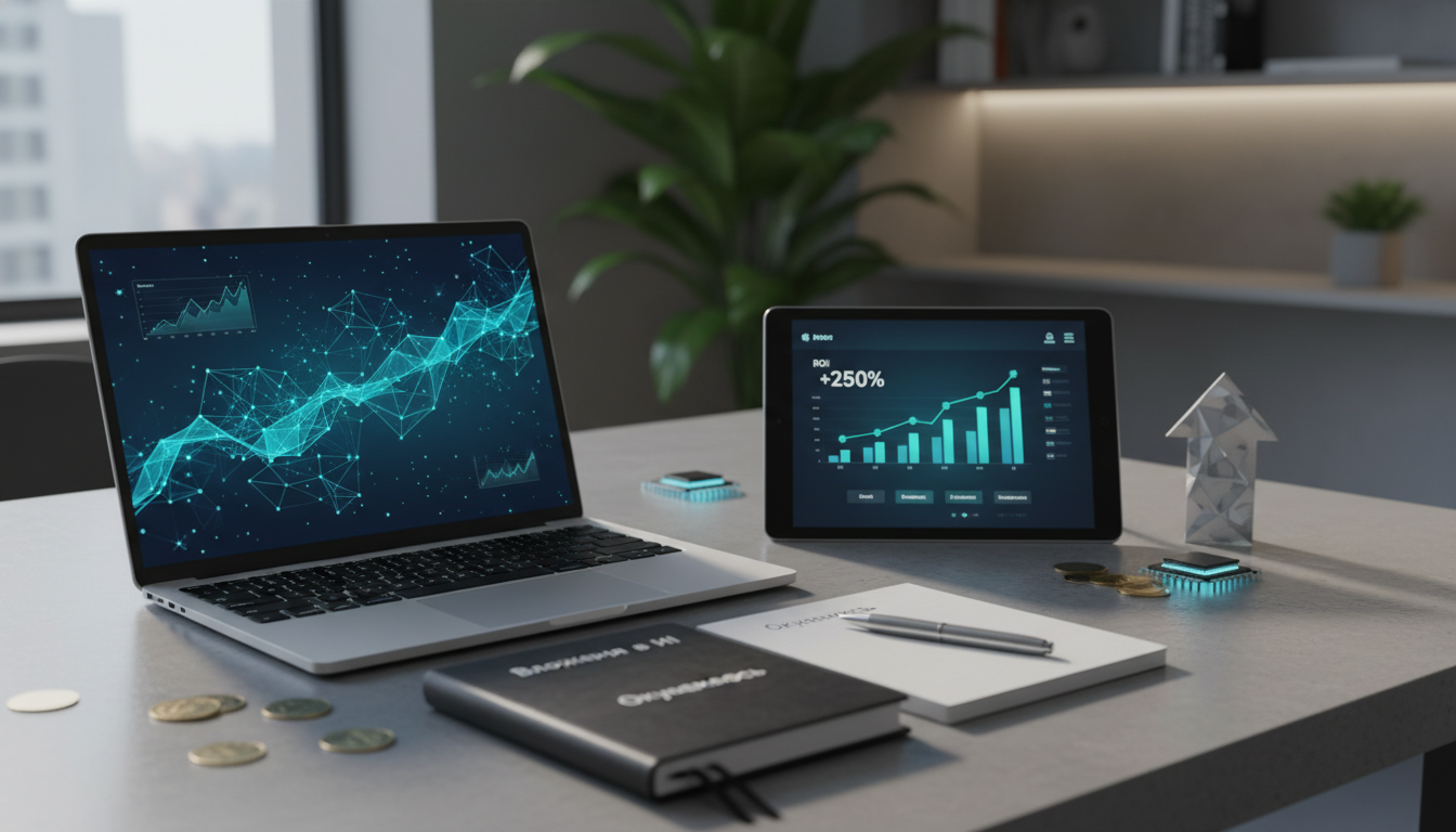 Иллюстрация к статье о Вложения в ИИ: инвестиции и окупаемость