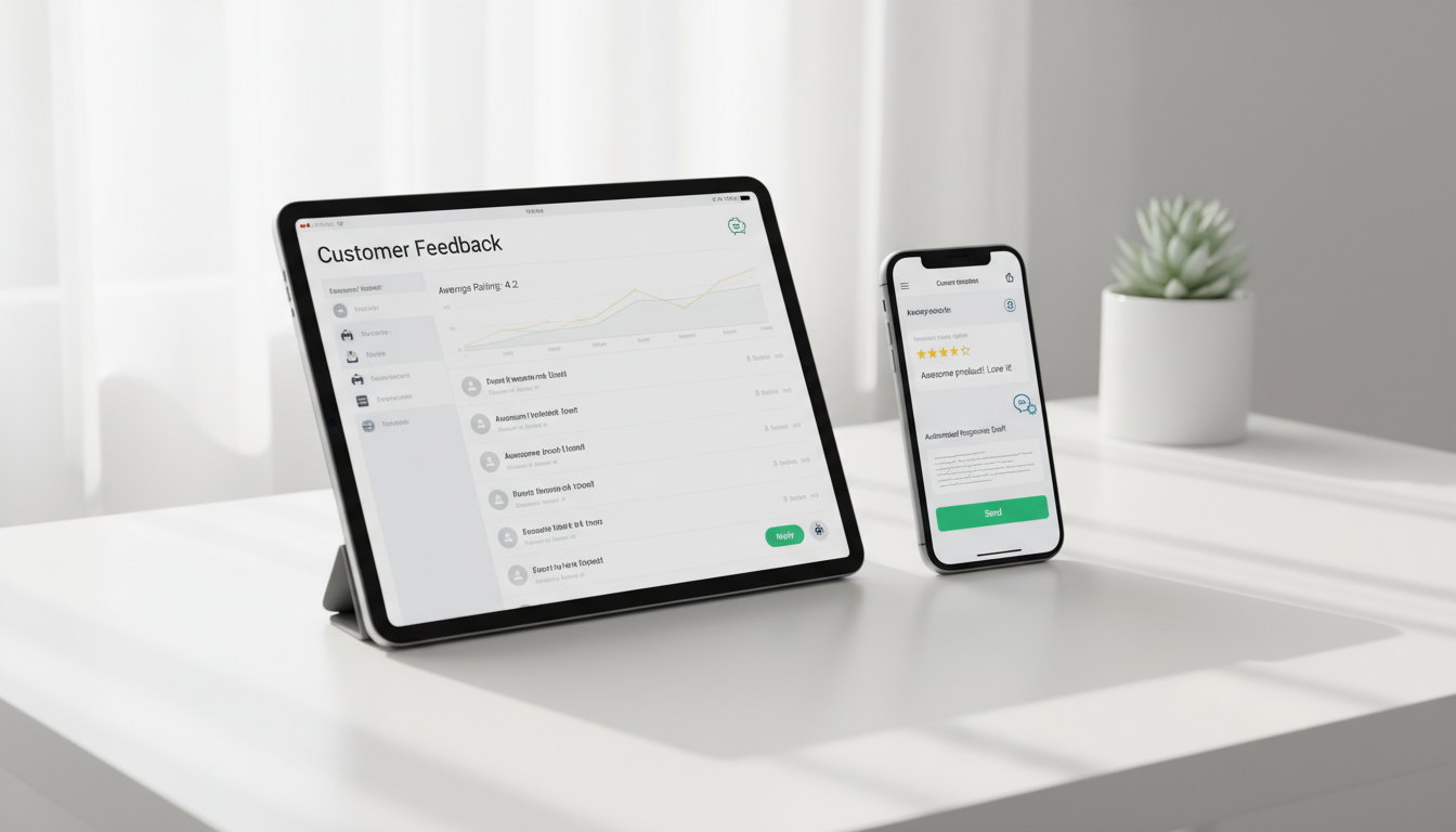 Интерфейс сервиса для автоматических ответов на отзывы на маркетплейсе