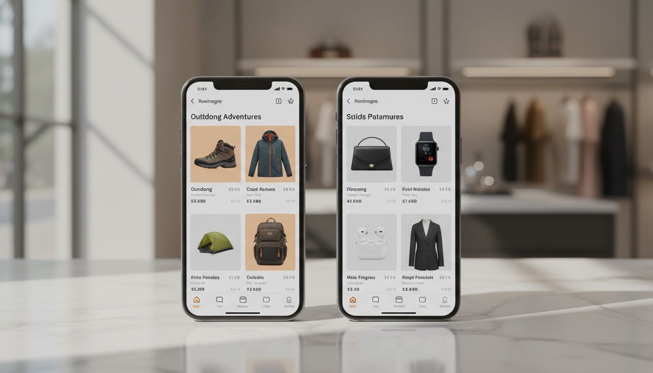 Динамическая персонализированная витрина интернет-магазина с индивидуальными рекомендациями для разных покупателей