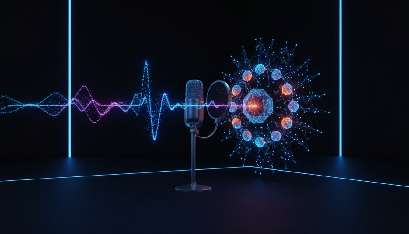 Процесс клонирования голоса — визуализация анализа голосового сигнала нейросетью