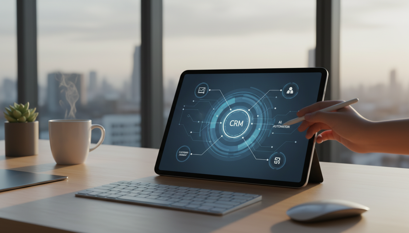 Иллюстрация к статье о Как применить искусственный интеллект в автоматизации работы с CRM-системой