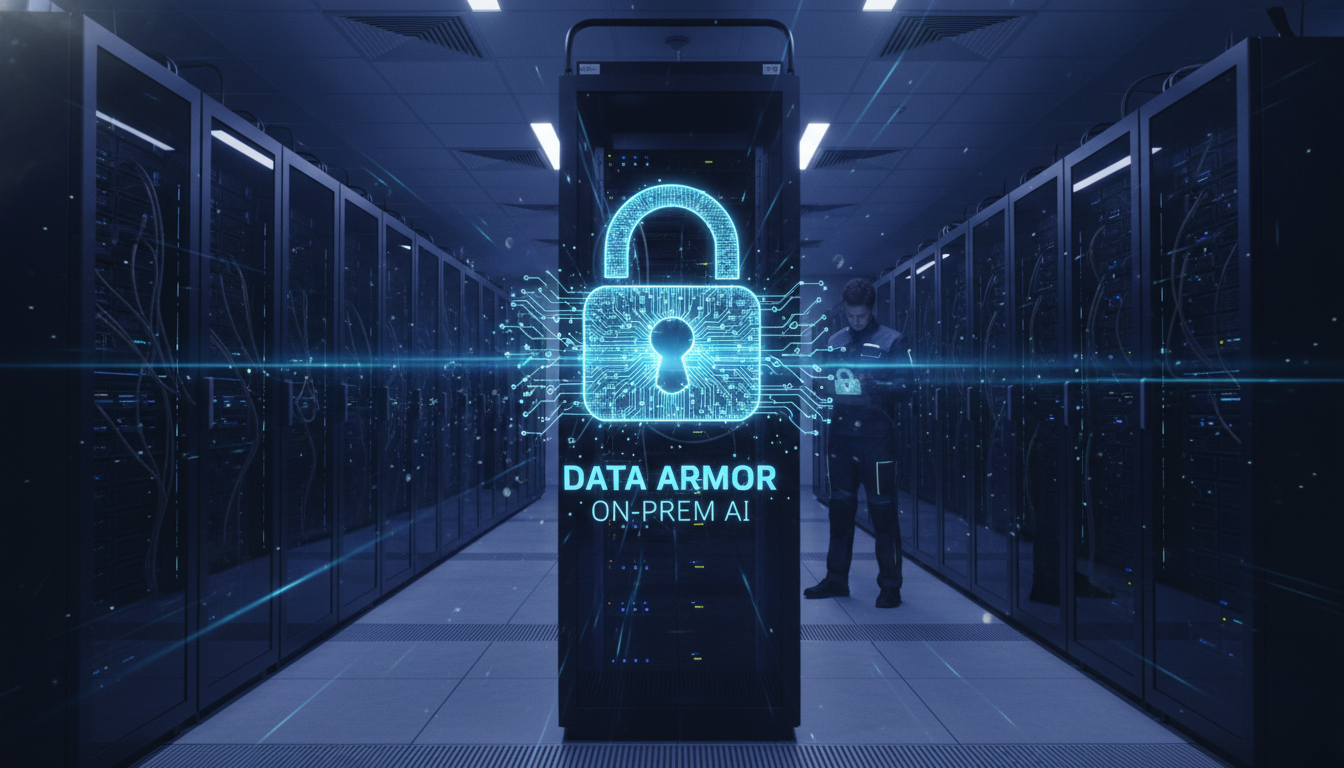 Защита финансовых данных при обработке документов с помощью искусственного интеллекта — сервер и замок