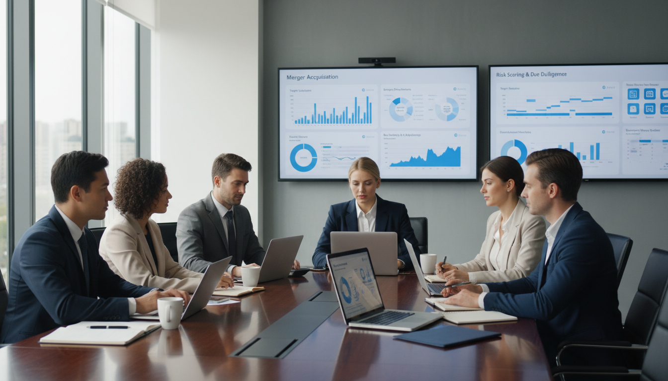 Команда специалистов внедряет ИИ в процесс due diligence на корпоративной сделке