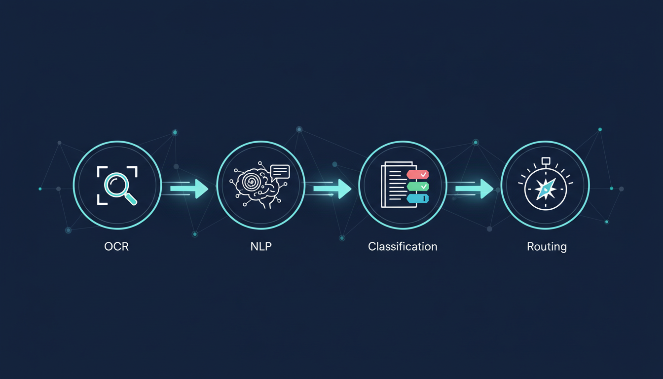 Схема пайплайна автоматической классификации документов с помощью ИИ