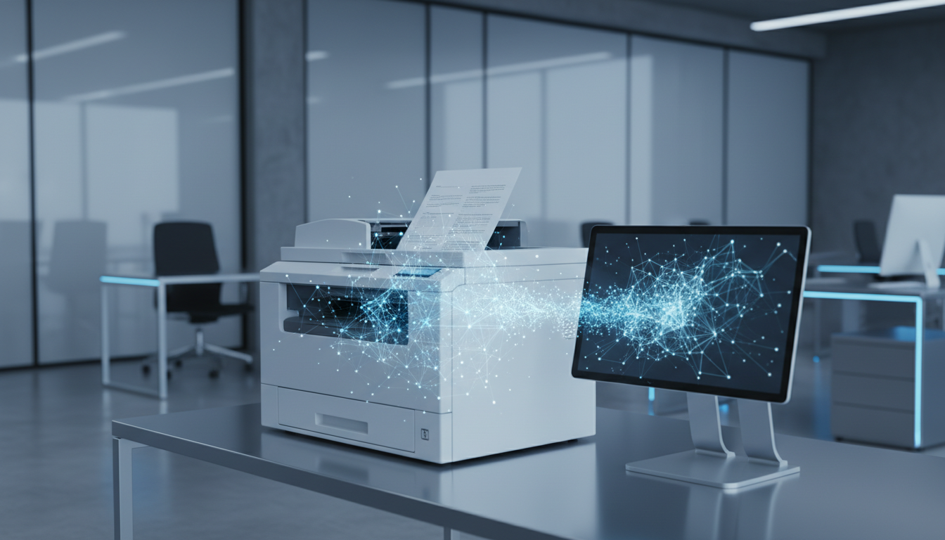 Схема работы нейросети при распознавании текста документа