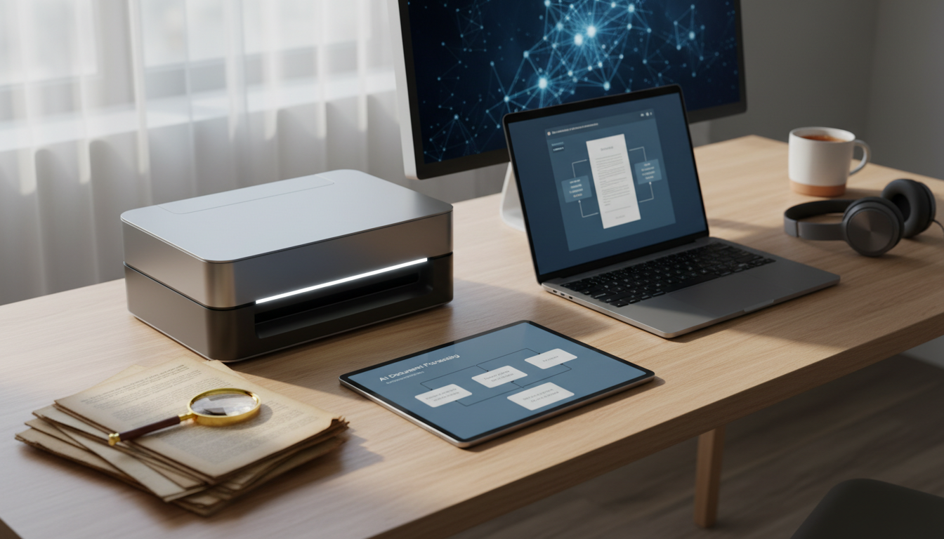 Иллюстрация к статье о Как применить искусственный интеллект в распознавании и оцифровке бумажных документов