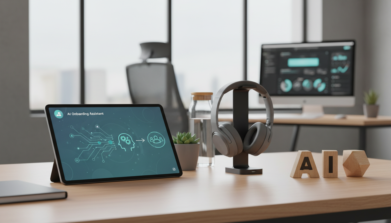 Иллюстрация к статье о Как применить искусственный интеллект в онбординге новых сотрудников