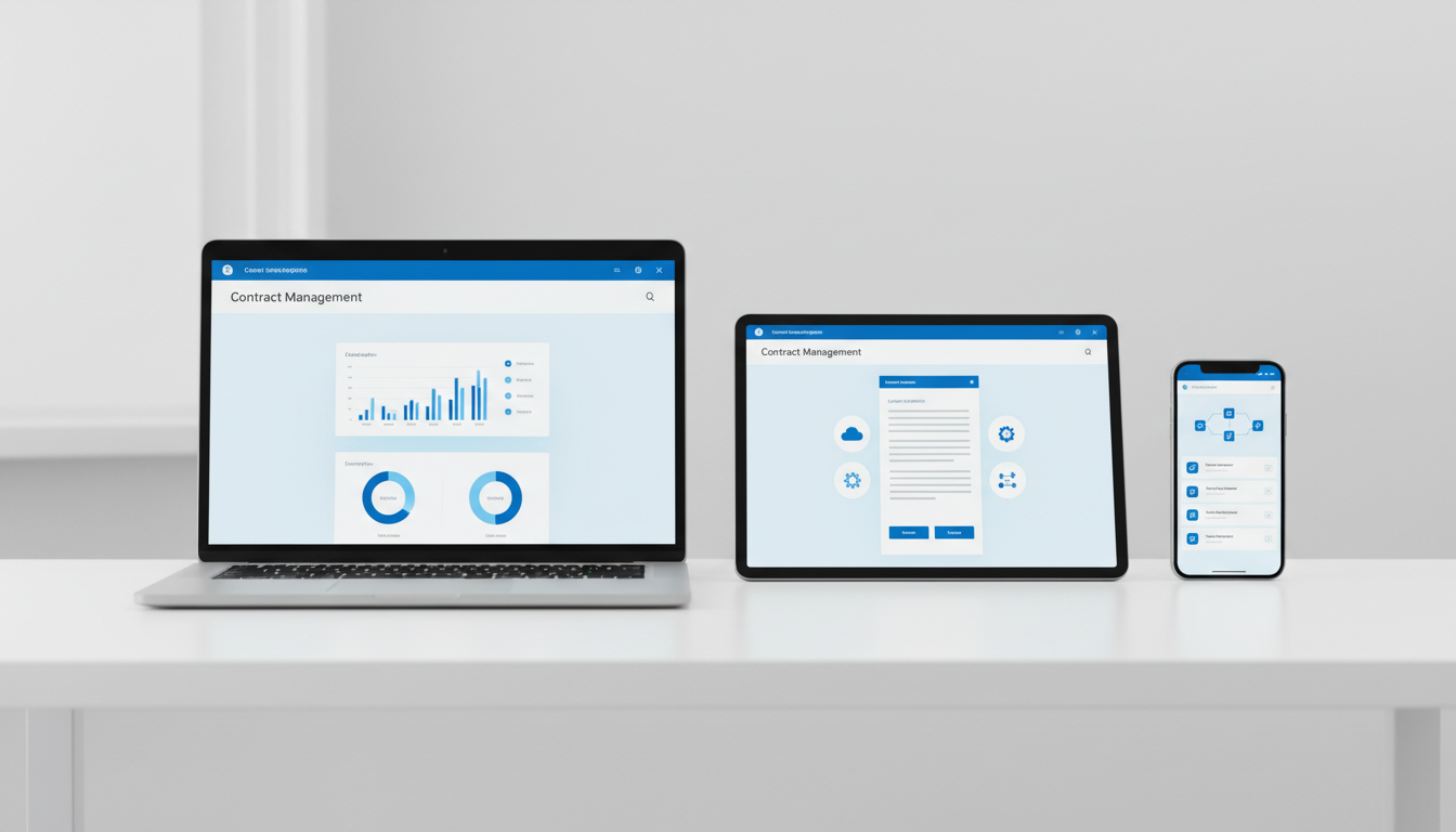Схема интеграции ИИ-системы договоров с CRM, ERP и электронным документооборотом
