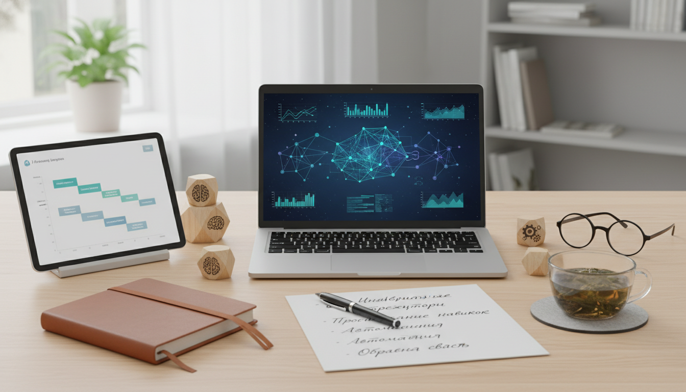 Иллюстрация к статье о Как применить искусственный интеллект в планировании обучения и развития сотрудников