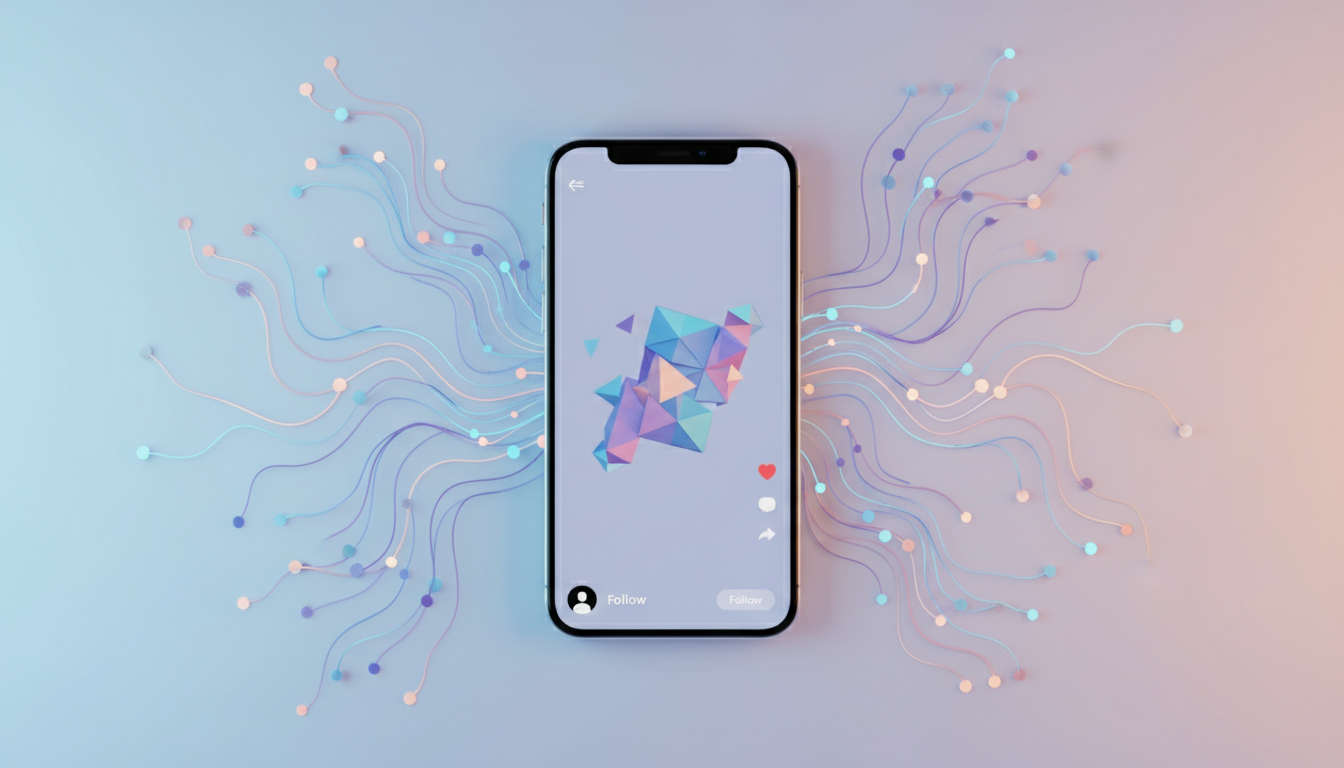 Форматы AI UGC-контента — видео с аватарами, отзывы, короткие ролики на экране смартфона