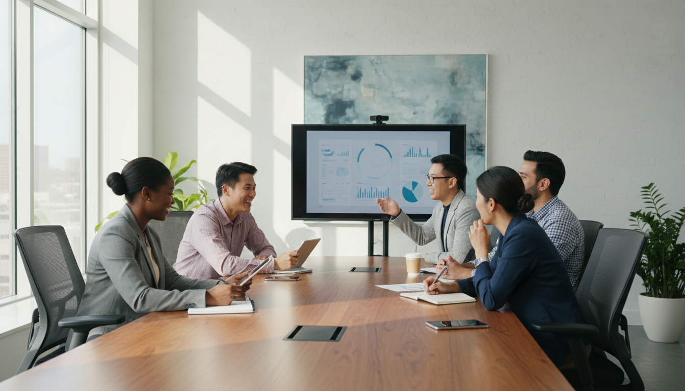 Разнообразная команда сотрудников на встрече — символ инклюзивного найма