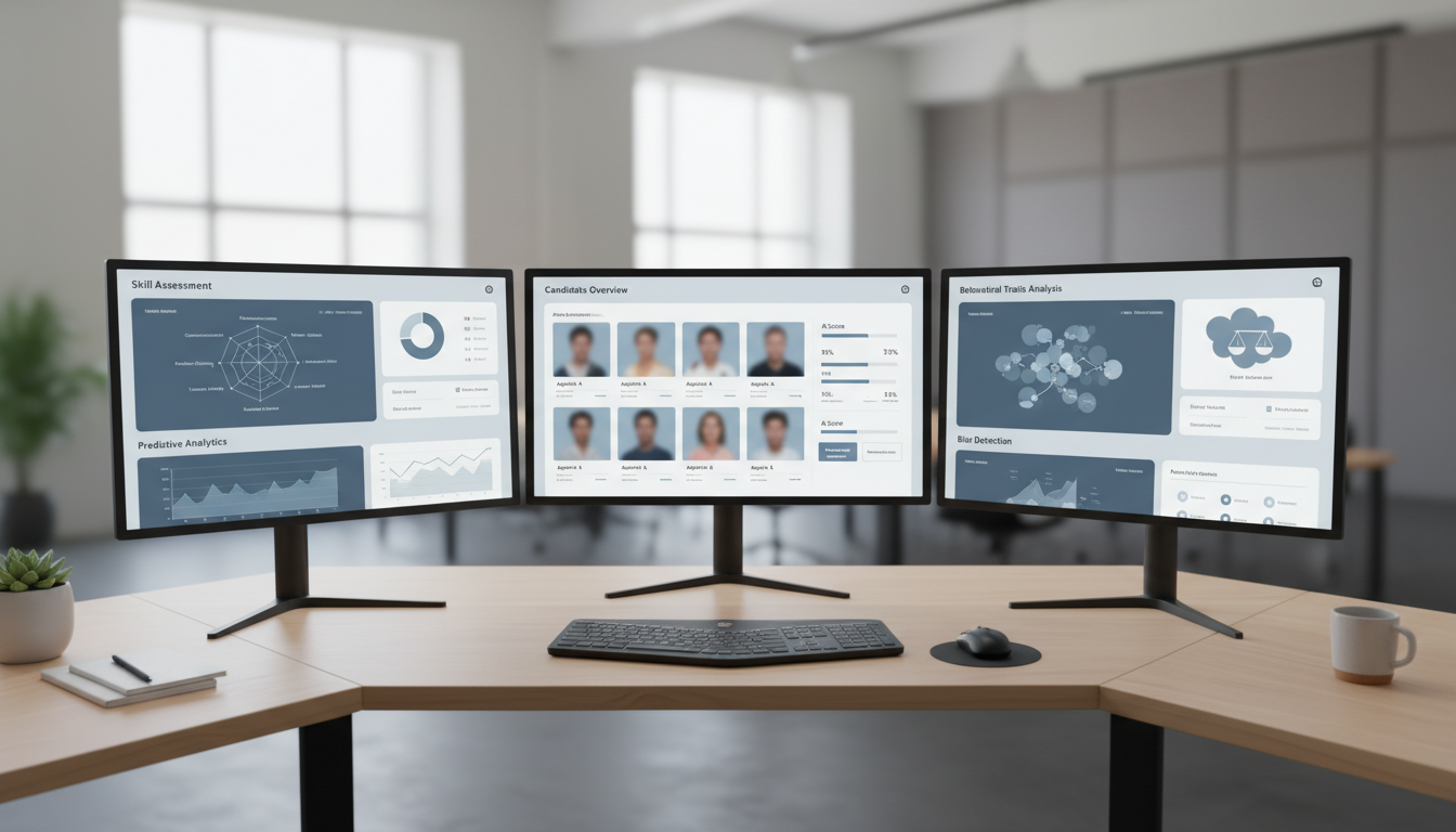 Обзор ИИ-платформ для оценки кандидатов на экране монитора