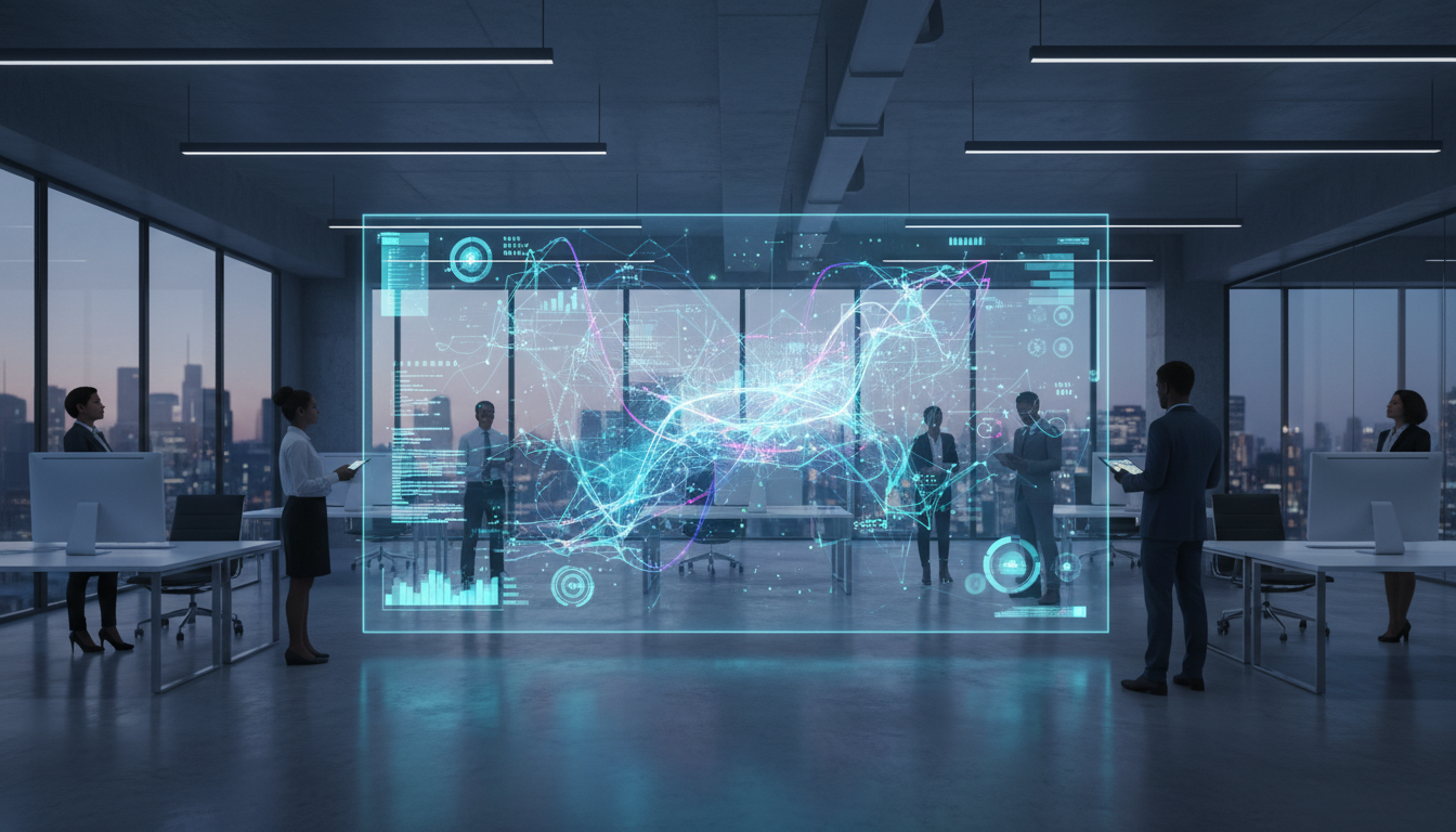 Концептуальная иллюстрация будущего HR-аналитики на основе искусственного интеллекта