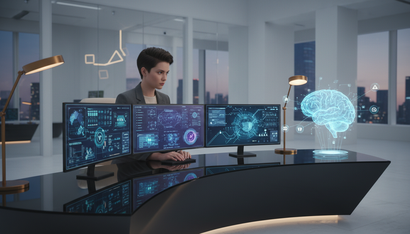 Будущее образования: ИИ-тьютор и студент в виртуальной учебной среде