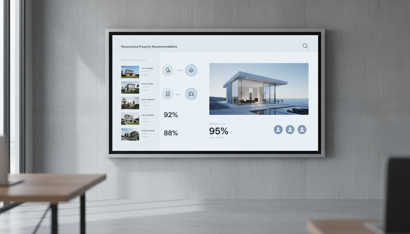 ИИ-алгоритм анализирует предпочтения покупателя недвижимости и формирует персональную подборку