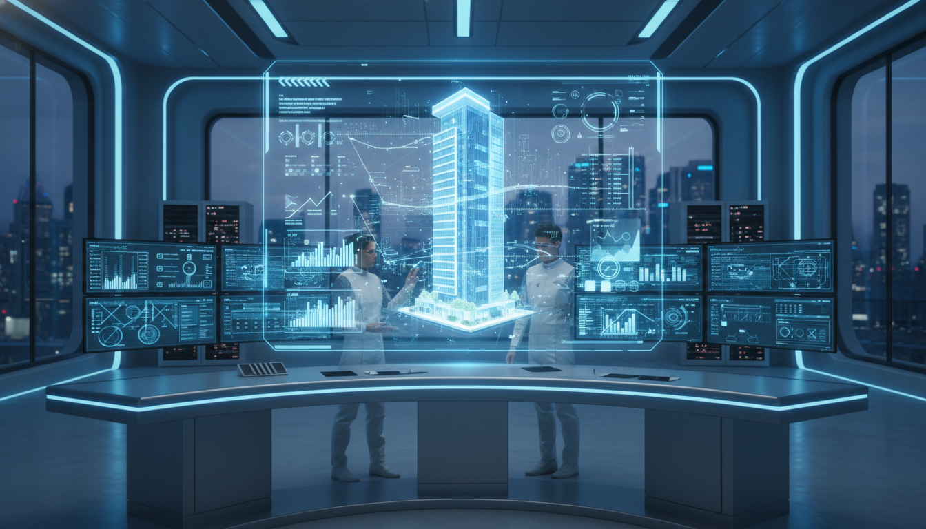 Цифровой двойник здания с интеграцией BIM и ИИ для управления инженерными системами