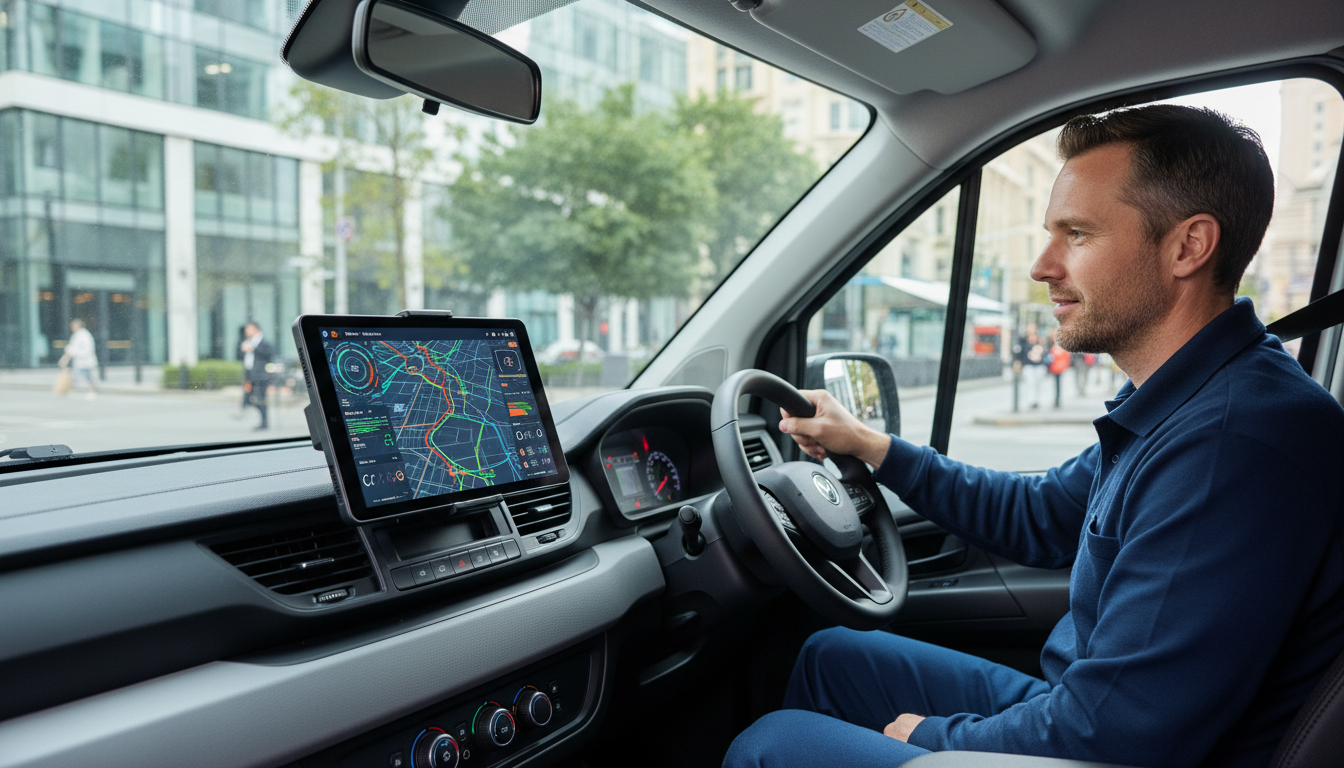 Курьерский автомобиль с системой навигации на основе искусственного интеллекта