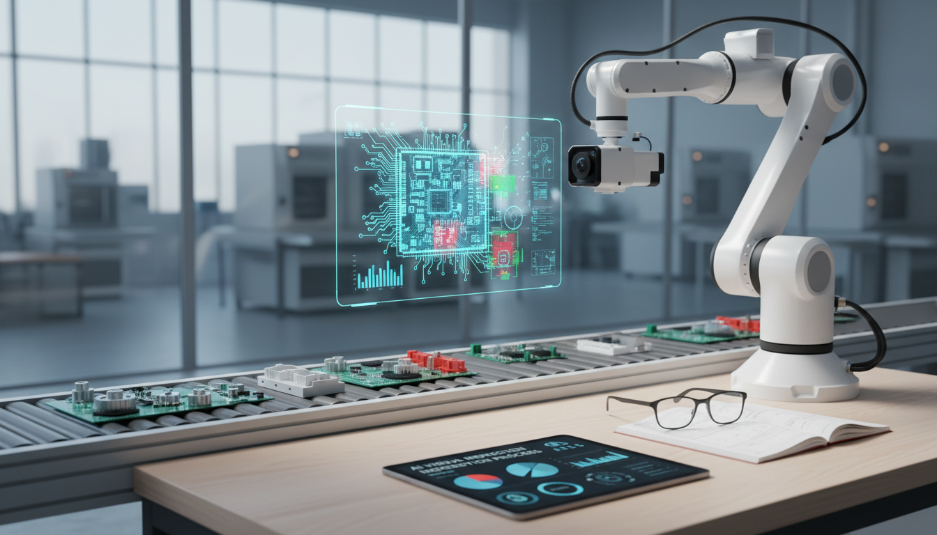 Иллюстрация к статье о Как применить искусственный интеллект в визуальном контроле качества на производстве