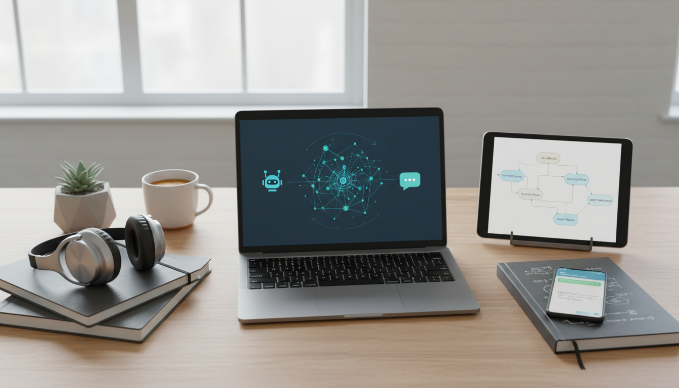 Иллюстрация к статье о Как применить искусственный интеллект в создании чат-ботов для бронирования и сервиса