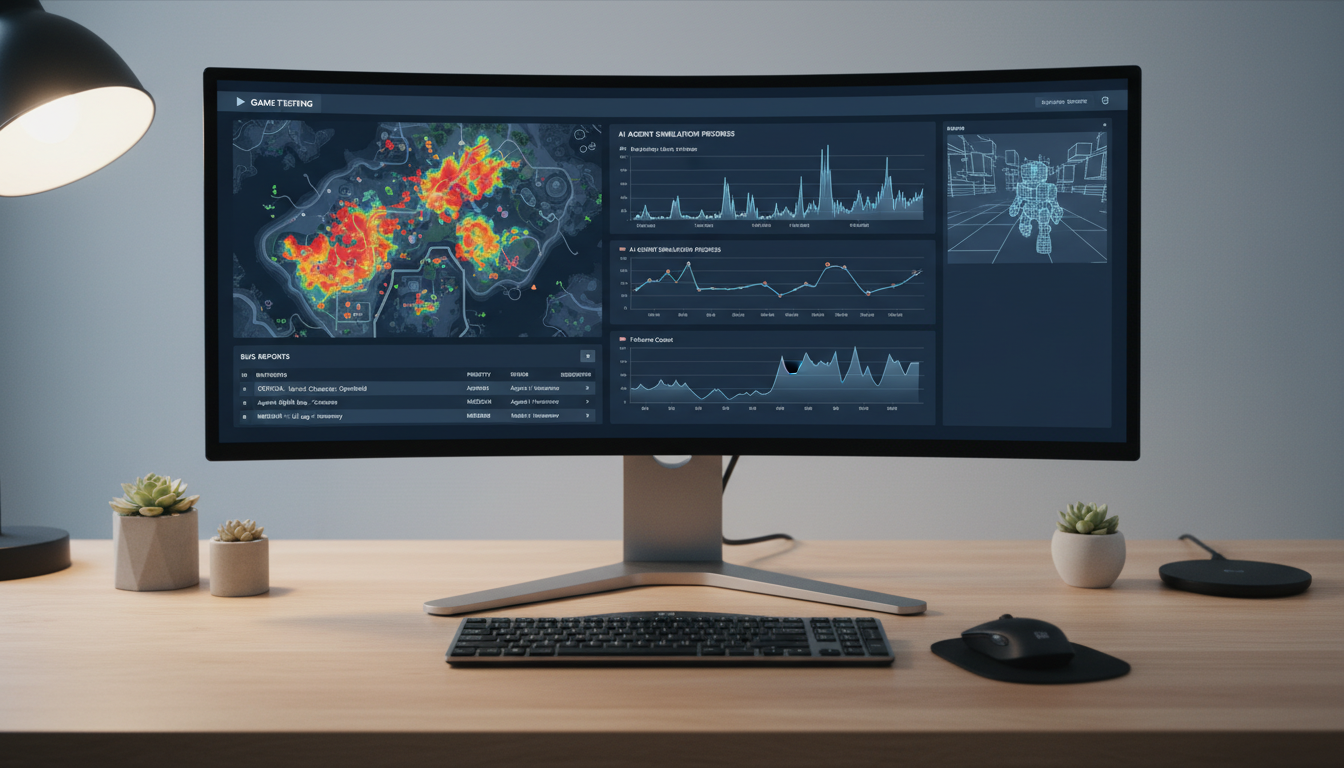 Автоматизированное тестирование видеоигры с помощью ИИ-агентов на экране разработчика