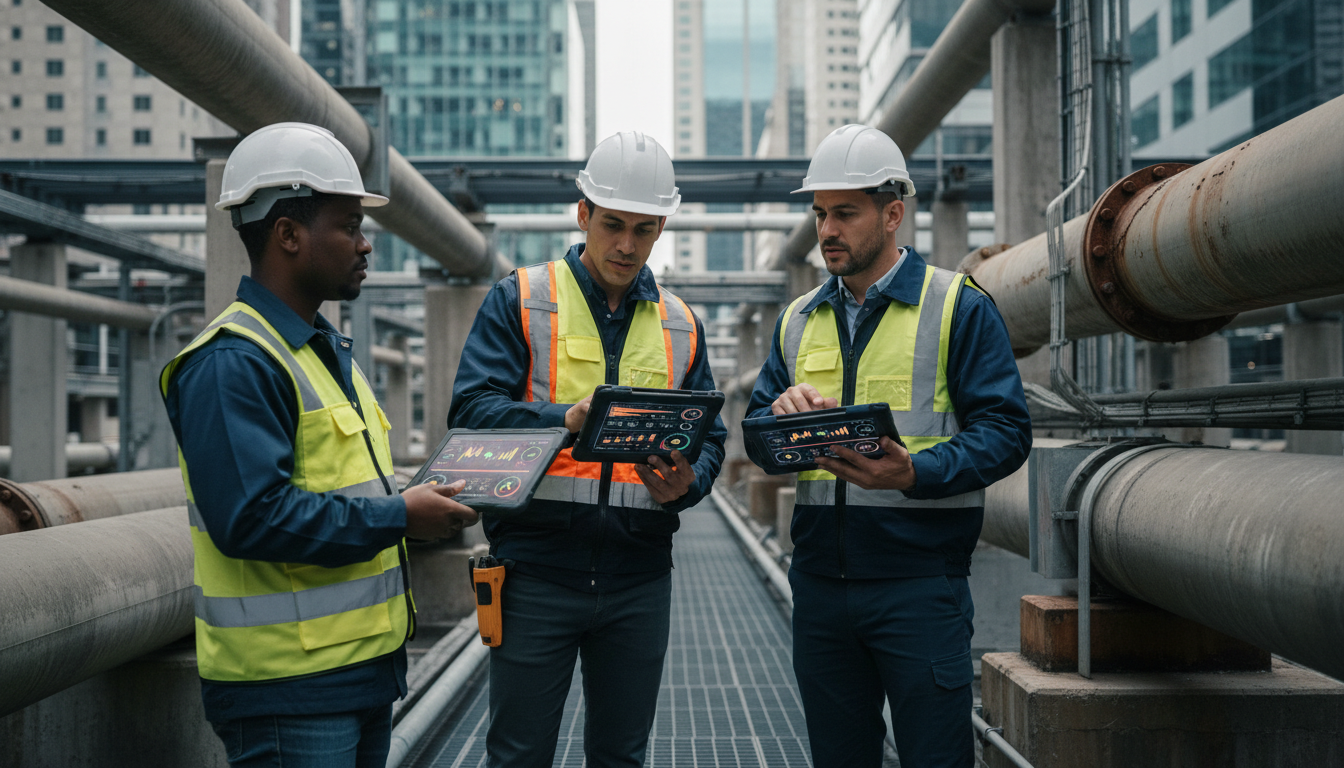 Предиктивное обслуживание городских коммуникаций с помощью ИИ — технические специалисты и цифровая аналитика