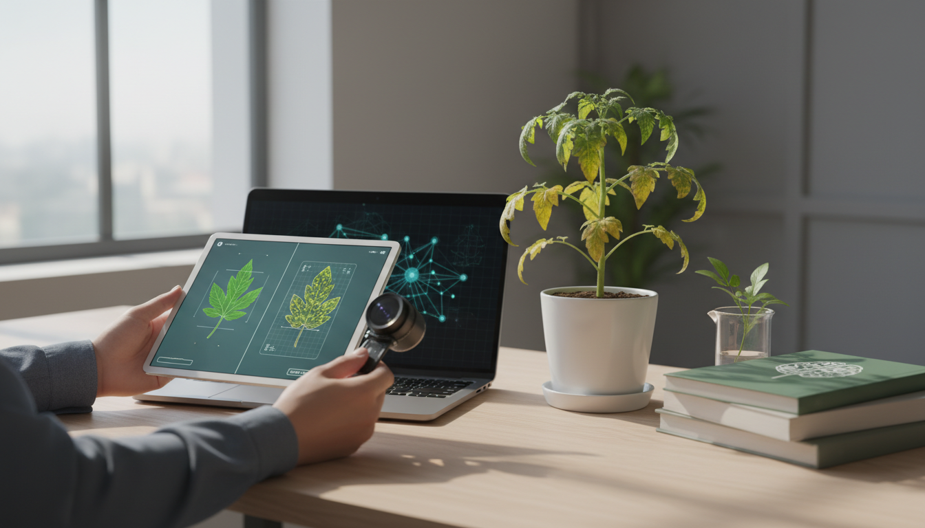 Иллюстрация к статье о Как применить искусственный интеллект в диагностике болезней растений по фото