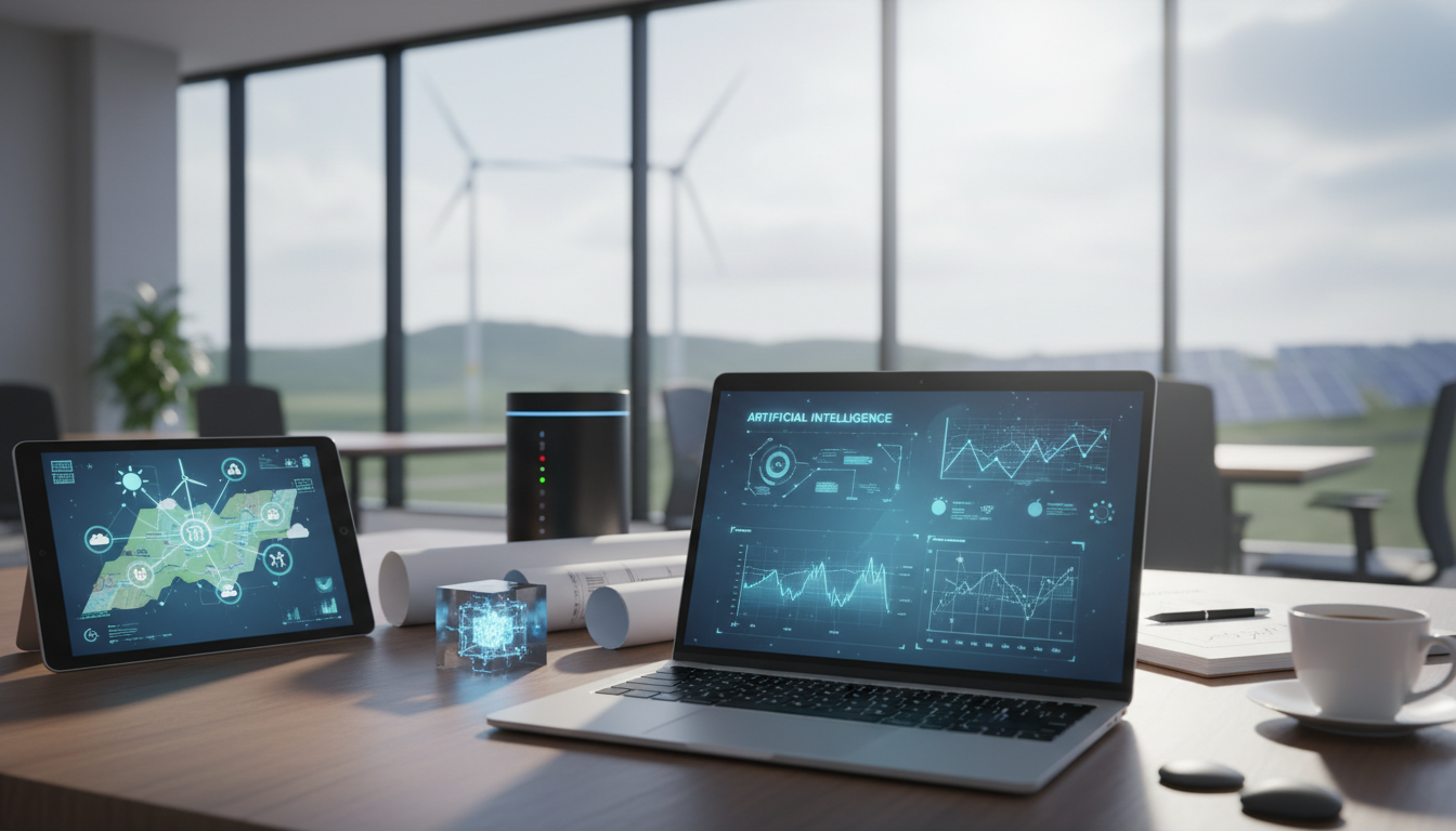 Иллюстрация к статье о Как применить искусственный интеллект в прогнозировании выработки солнечных и ветряных станций