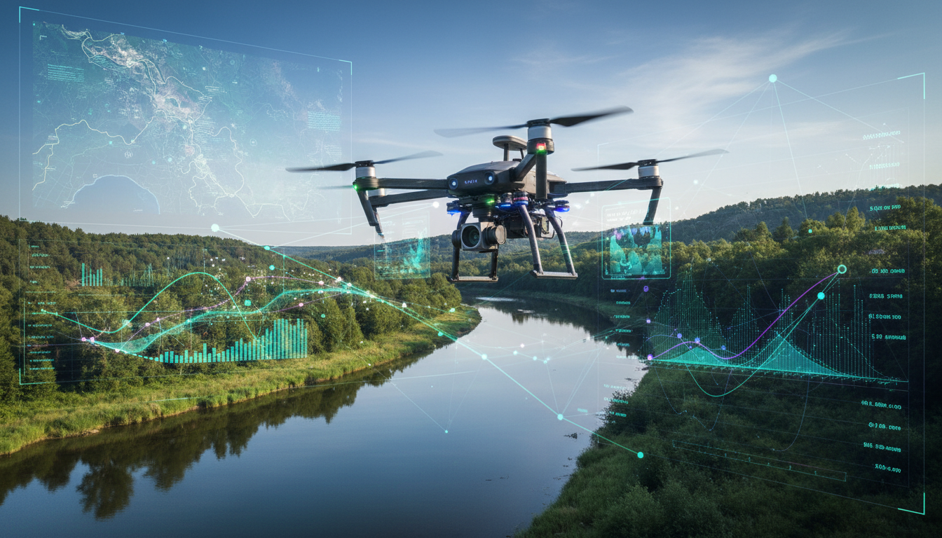 Тренды ИИ в экологическом мониторинге — спутники, дроны и умные датчики