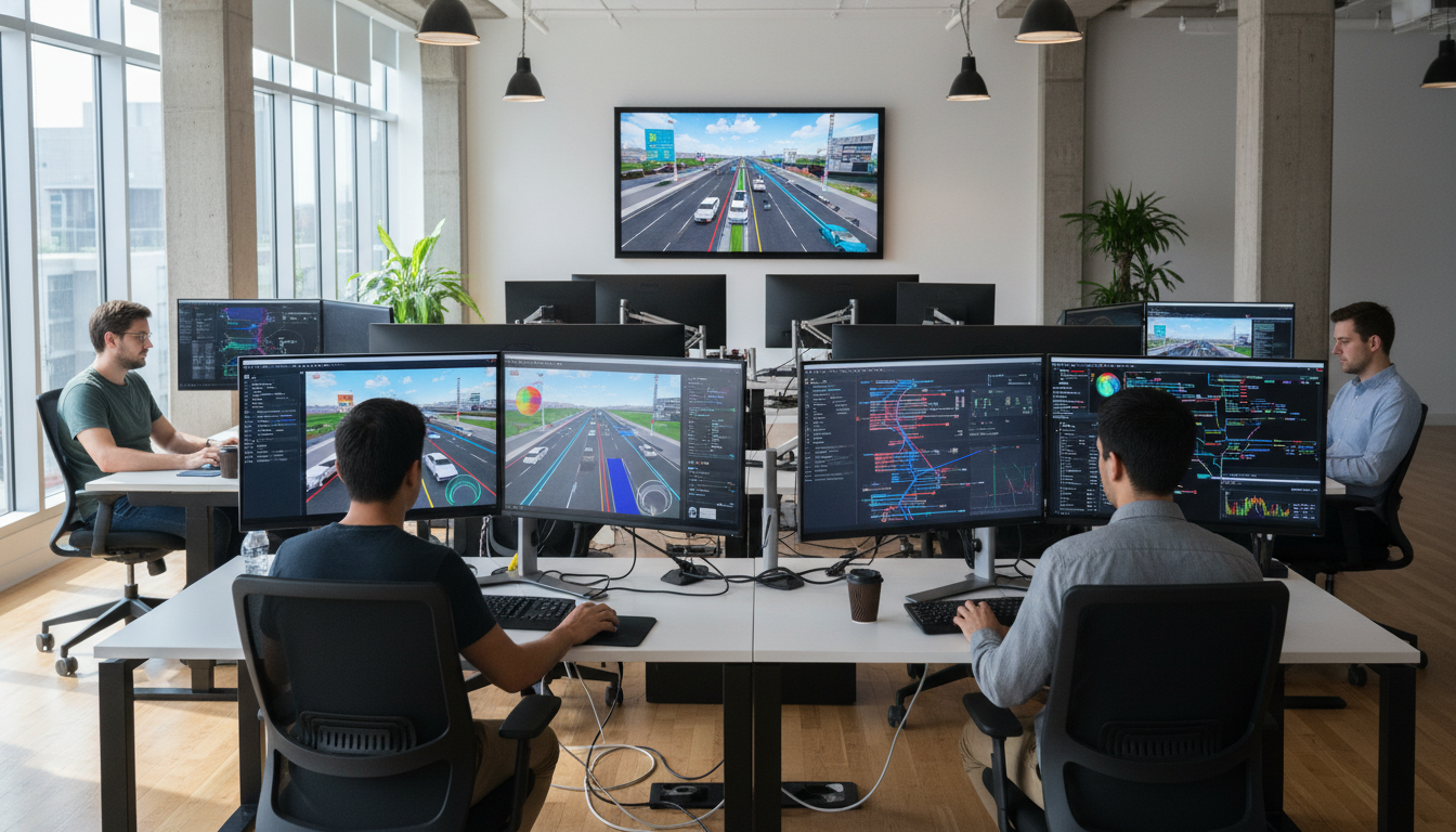Разработчики тестируют систему ИИ для автопилота в симуляторе