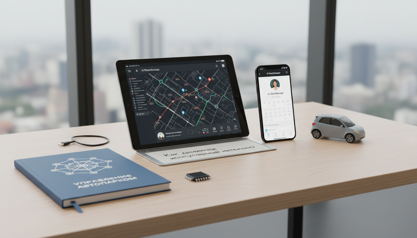 Иллюстрация к статье о Как применить искусственный интеллект в управлении автопарком и каршерингом