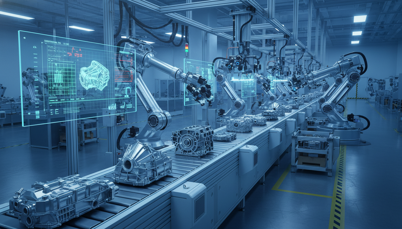 Система компьютерного зрения проверяет качество автомобильных деталей на производственной линии