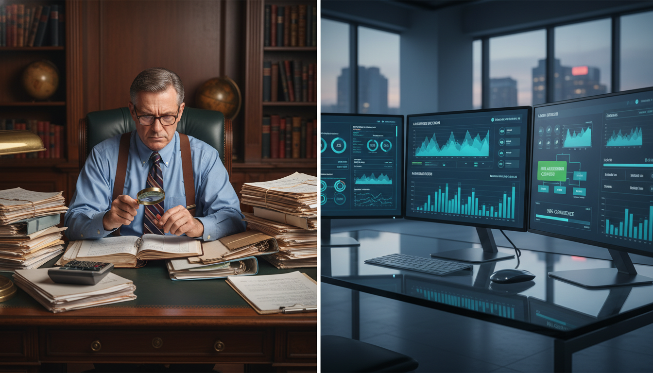 Сравнение традиционного страхового андеррайтинга и AI-автоматизации