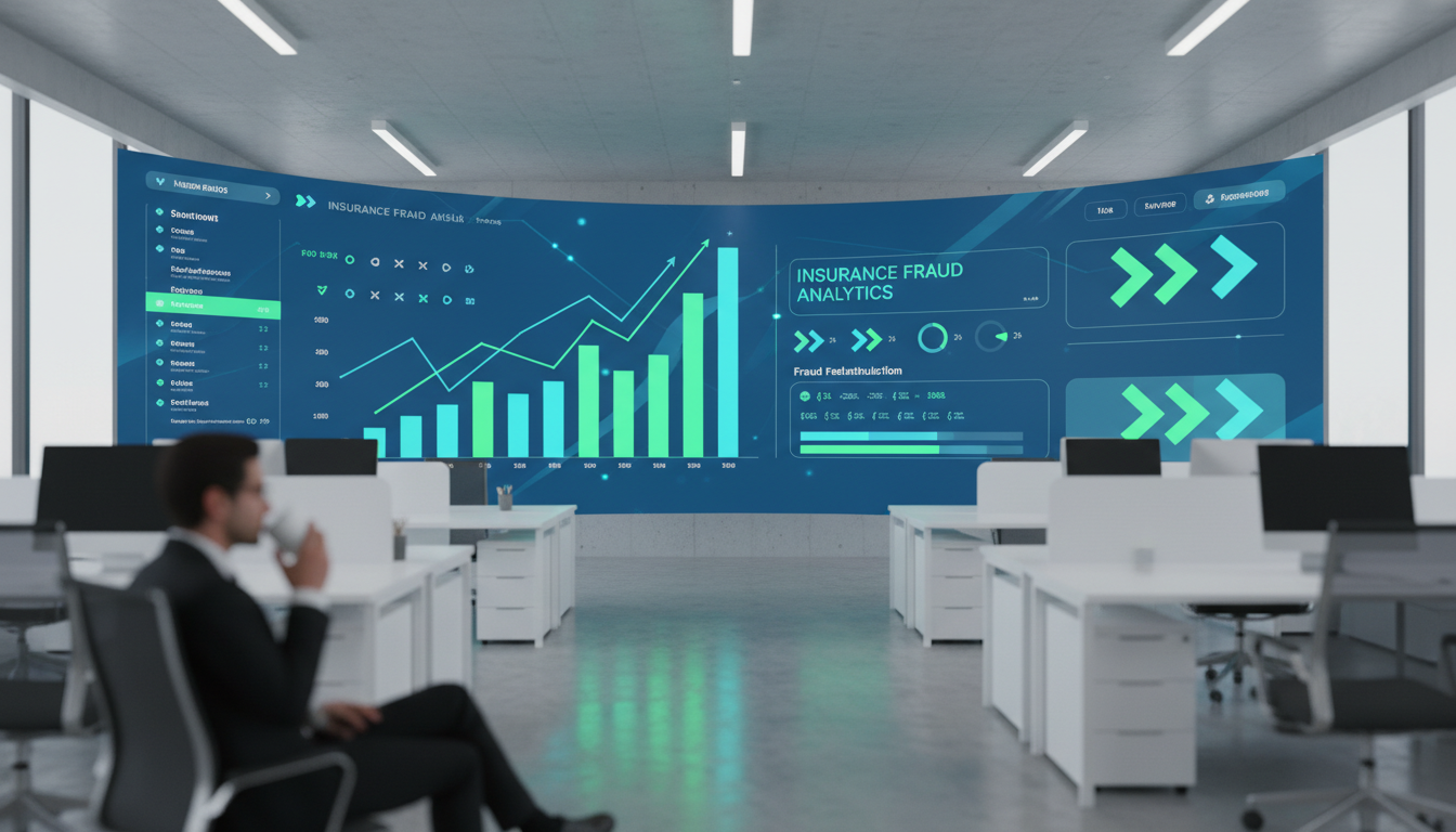 Графики и аналитические дашборды с результатами ИИ-системы антифрода в страховании