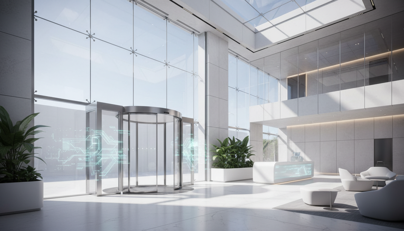 Умное здание с интегрированной системой контроля доступа на основе ИИ