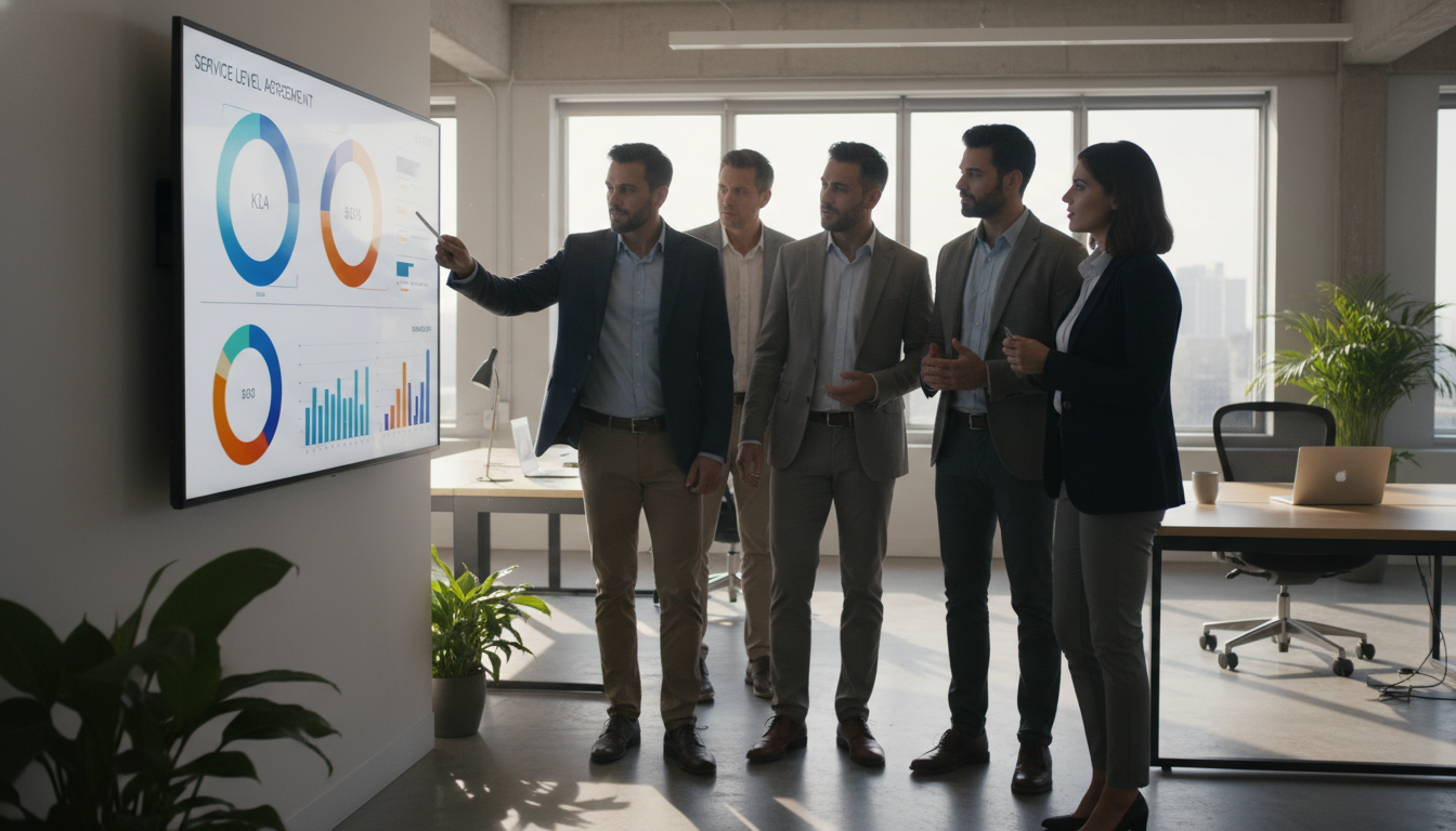 Команда ИТ-специалистов внедряет ИИ-систему мониторинга SLA на предприятии