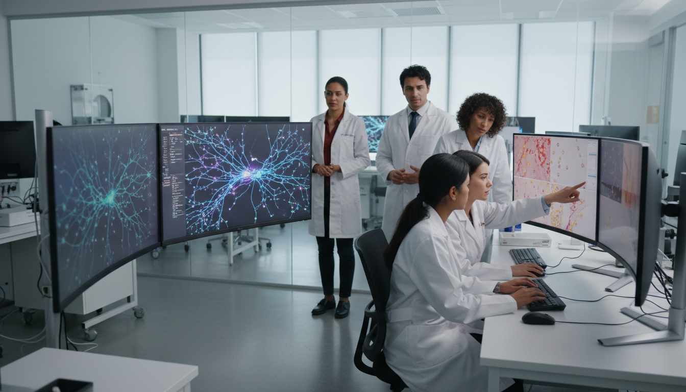 Учёные анализируют медицинские данные животных на экранах с нейросетевыми алгоритмами