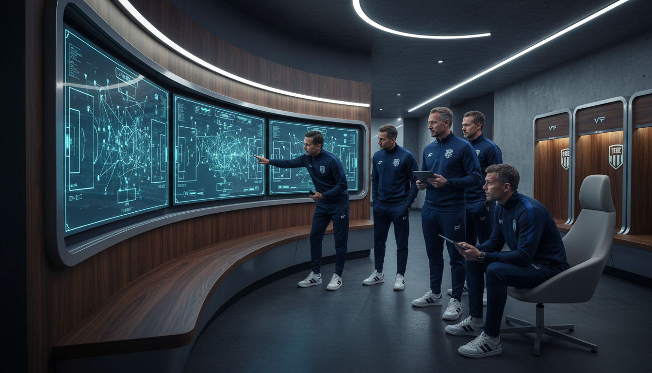 Тренерский штаб изучает тактические схемы на основе данных ИИ