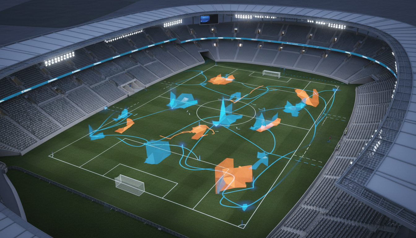 ИИ-система отслеживает перемещения игроков на футбольном поле в реальном времени