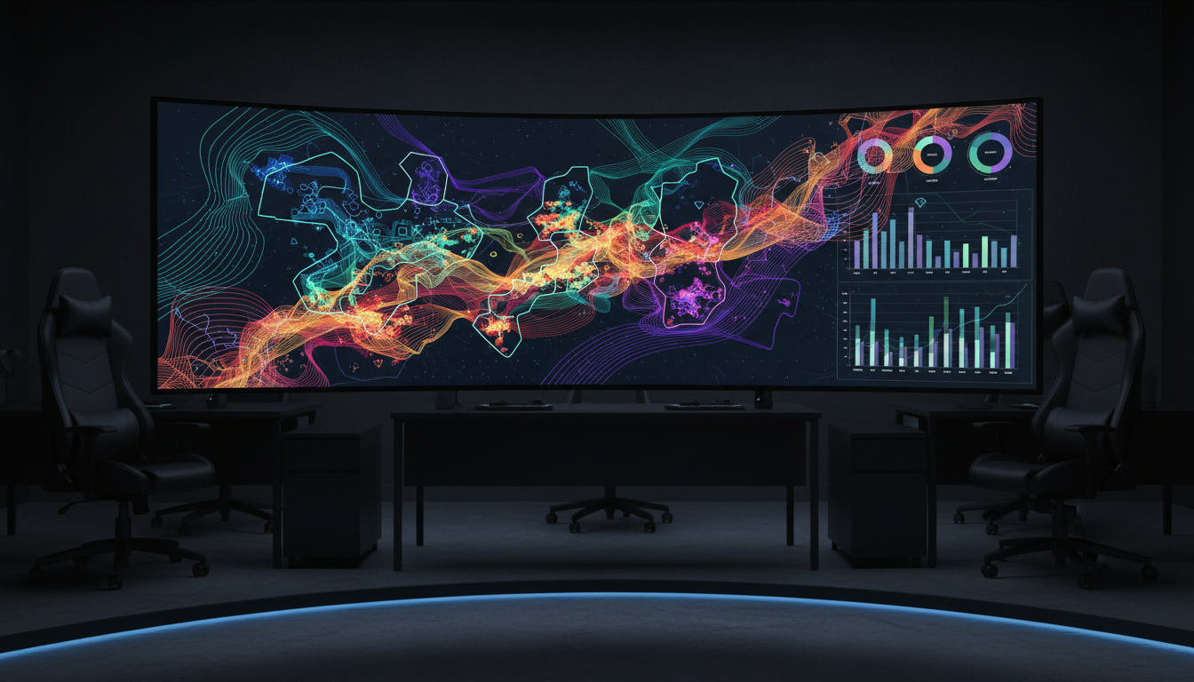 ИИ-аналитика стратегий соперников в киберспорте — экран с данными матча