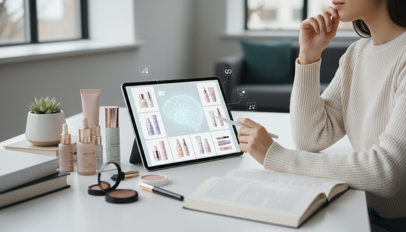 Иллюстрация к статье о Как применить искусственный интеллект в подборе косметики и уходовых средств