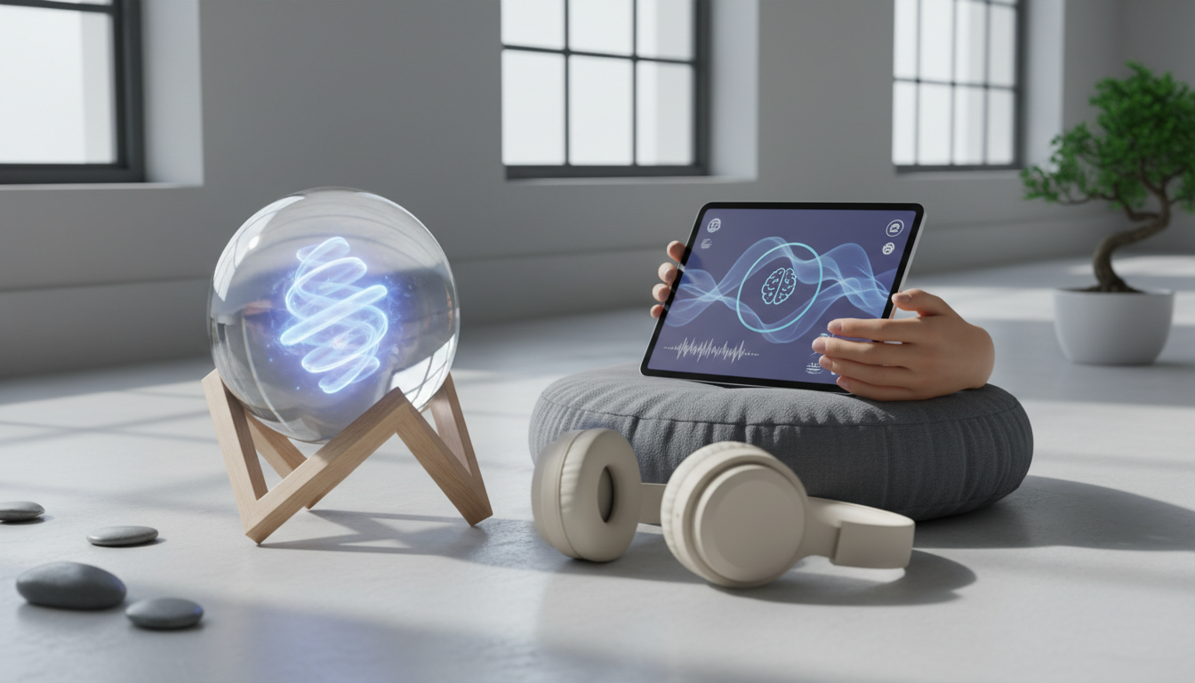 Иллюстрация к статье о Как применить искусственный интеллект в персонализации медитативных практик