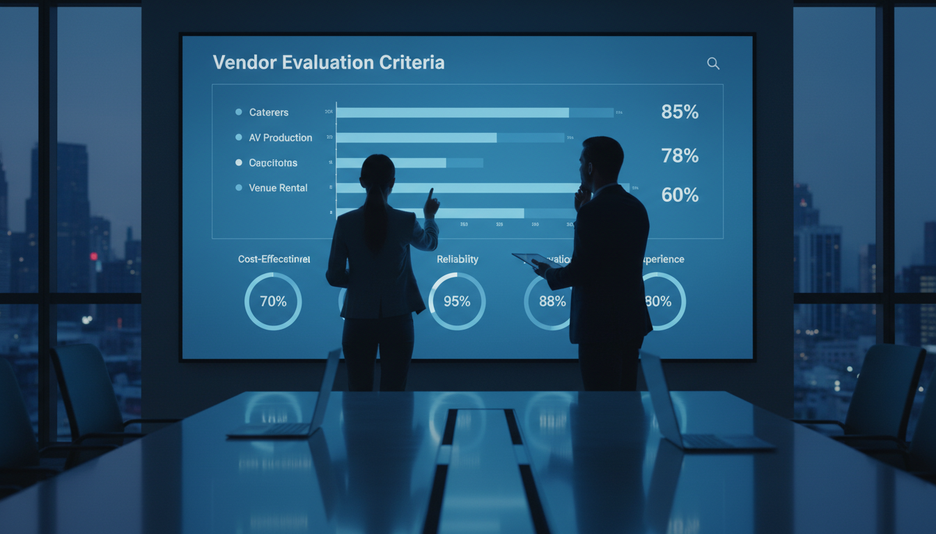 Скоринговая матрица для оценки подрядчиков ивента в цифровом интерфейсе