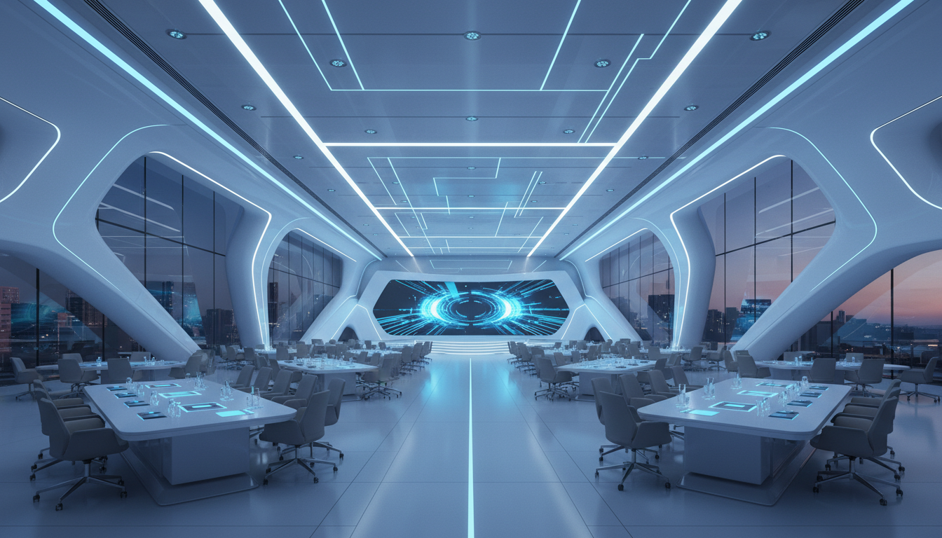 Умная площадка для ивентов с AI-управлением освещением и IoT-сенсорами